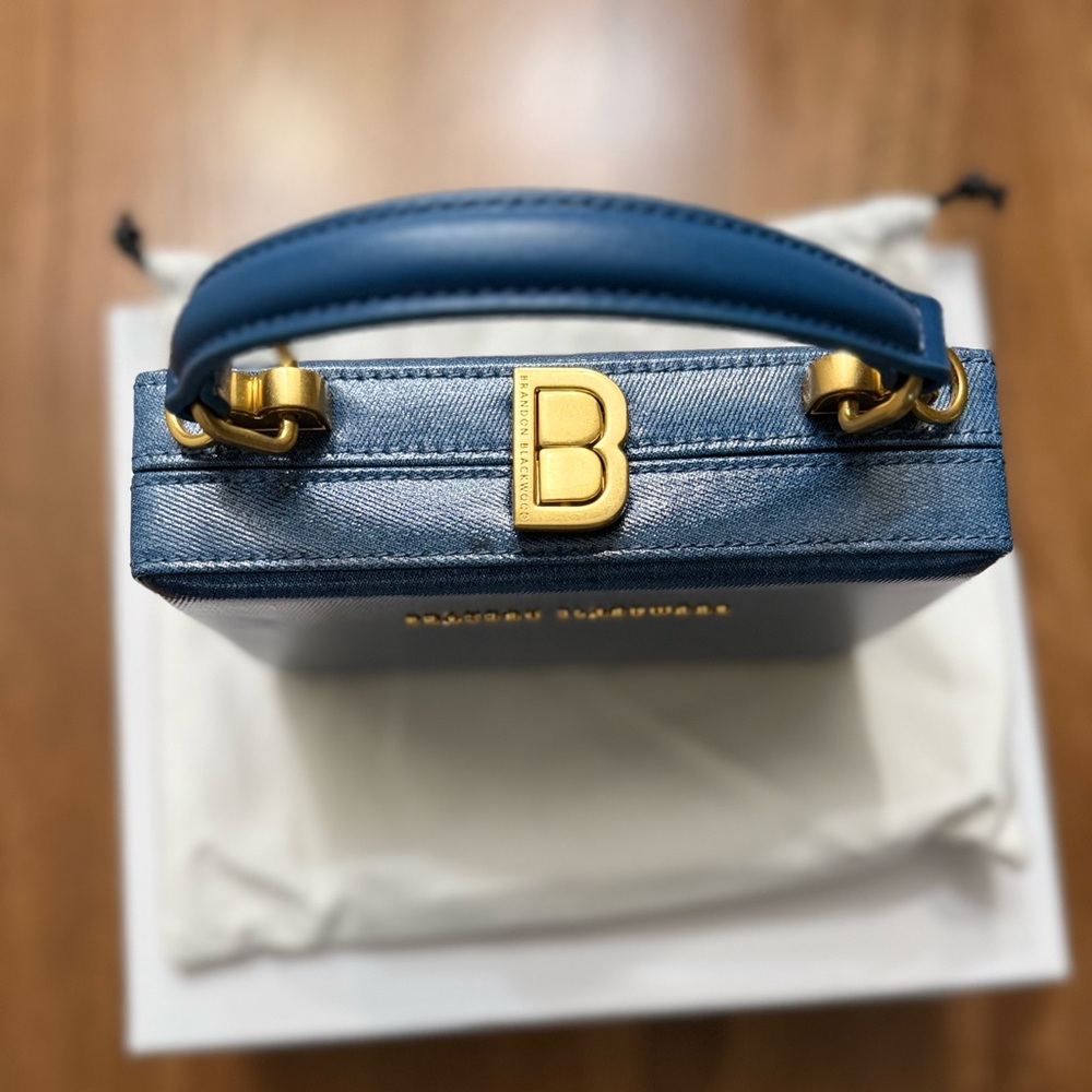 Elegant Blue Brandon Blackwood Handbag
